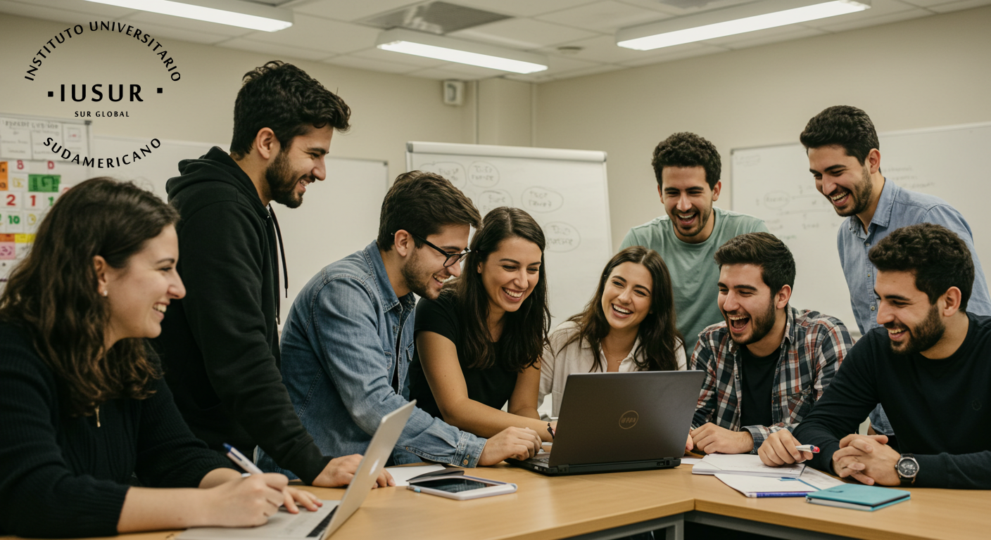 Estudiantes de SIGUE colaborando en un proyecto educativo en Uruguay